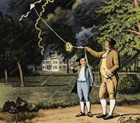 The kite experiment uncovered unknown facts about lighting and electricity.