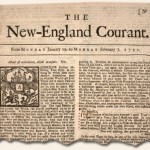  The New England Courant was published by James Franklin. Its circulation soared by the publication of fourteen letters from “Silence Dogood.”