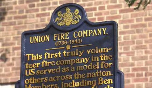 Union Fire Company, the first volunteer fire company in the country.