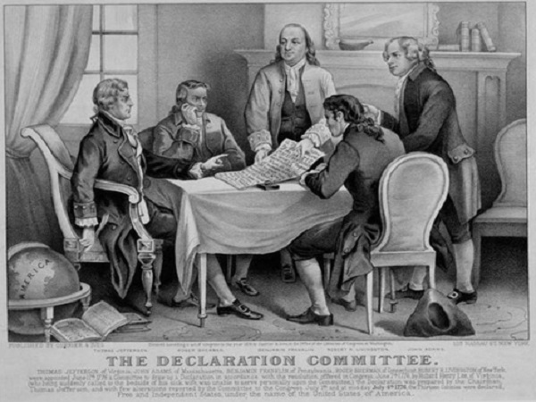 The declaration of independence draft