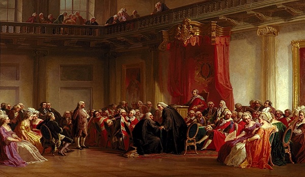 Franklin appeared before the Privy Council hearing of the Hutchinson Affair.